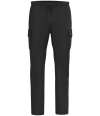 NS777 Native Spirit French Terry Washed Cargo Trousers Washed Black colour image